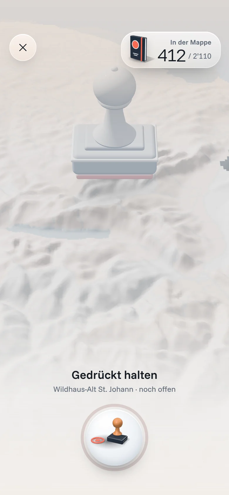 Stampoly: Stempel-Moment in Wildhaus